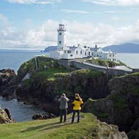 Visitors at Fanad Head Lighthouse in Donegal
