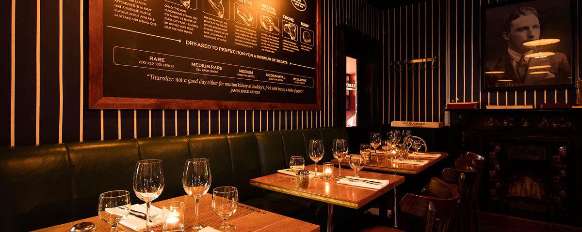 Interior of Ryan's Victorian Pub and FX Buckley Steakhouse