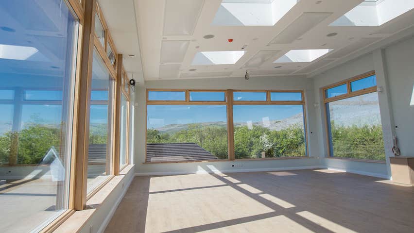 Burren Yoga Retreat sunlit interior
