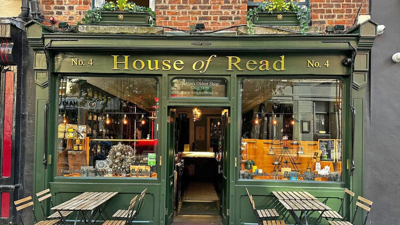 House of Read Fine Foods & Tableware exterior with tables outside