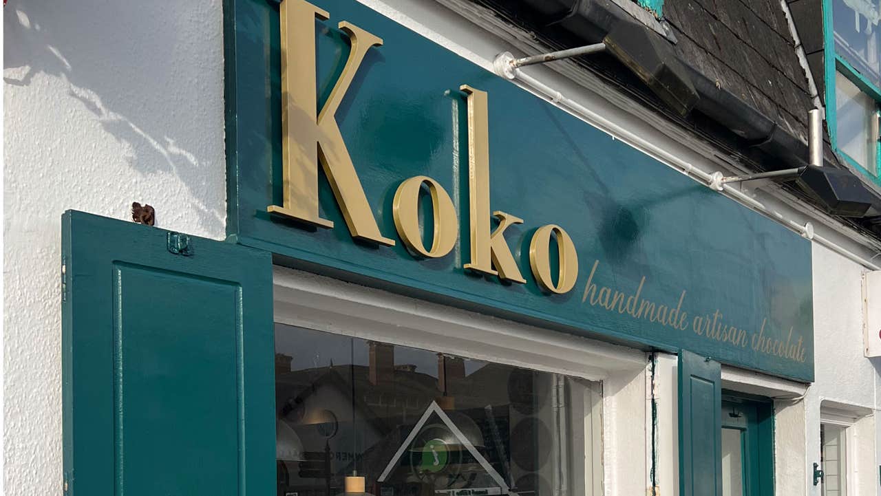 Shop front of KoKo chocolates in Kinsale