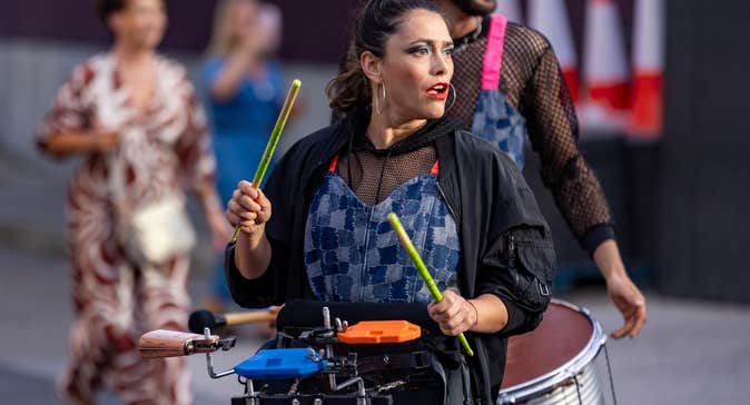 Spraoi Festival is presented in Waterford City, Ireland, on the first Weekend of August each year. It is a free event that attracts street performers, musicians, and audiences from around the world.