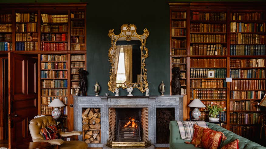 The sitting room in Clonalis House, Co Roscommon