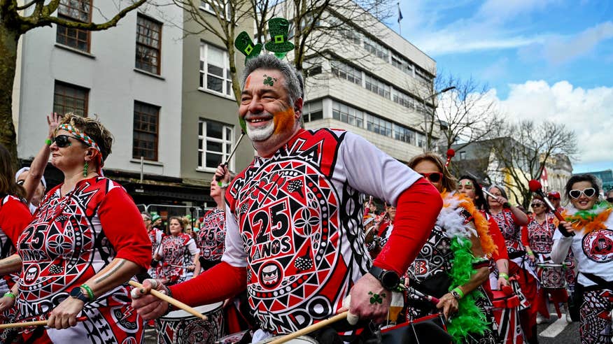 Performers at the 2024 St Patrick's Day Parade in Cork city