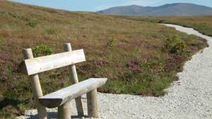 Image of seating area on walkway