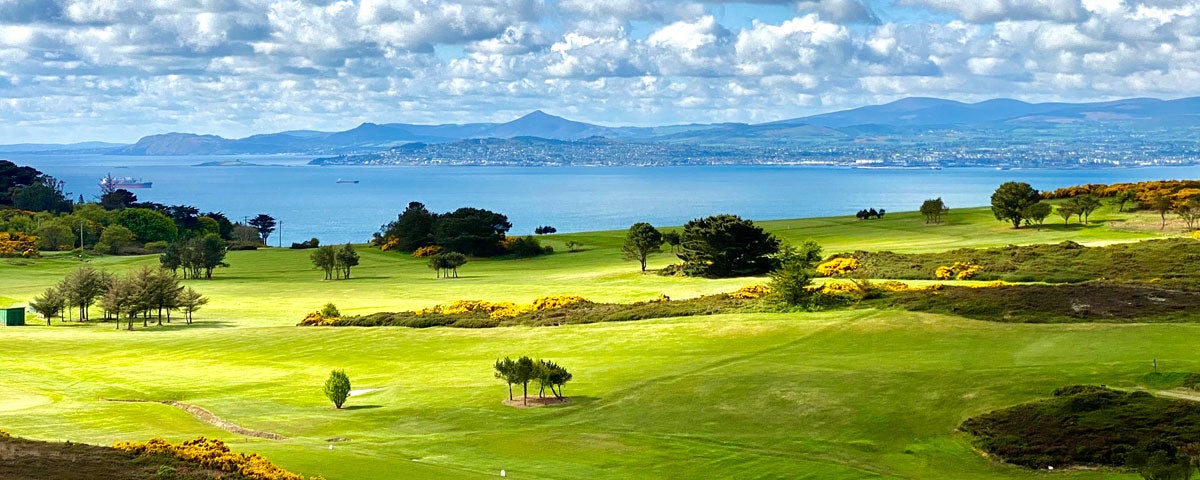 View of Dublin Bay from Howth Golf Club Howth County Dublin