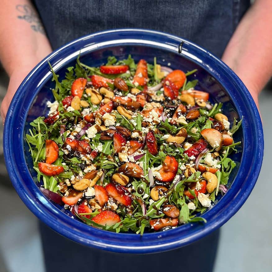 A salad from Synge and Byrne at Glenveagh National Park in Letterkenny, County Donegal.