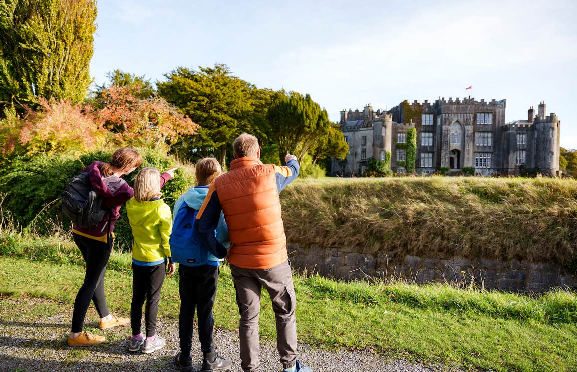 A family at Birr Castle in Co Offaly