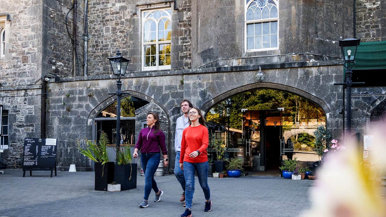 People visiting Slane Castle in Co Meath