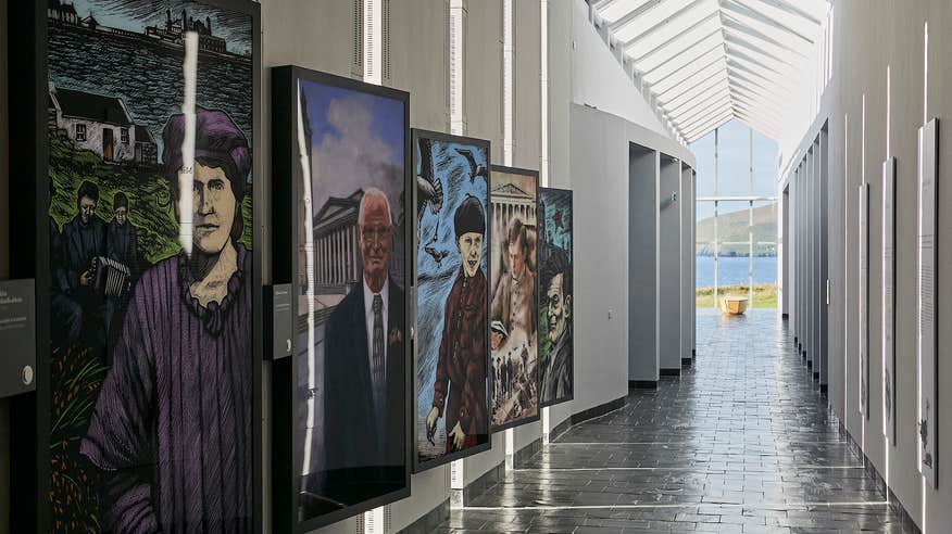 Inside the Blasket Centre on the Blasket Islands in County Kerry