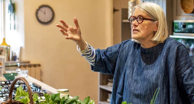 Chef Darina Allen in Ballymaloe Cookery School
