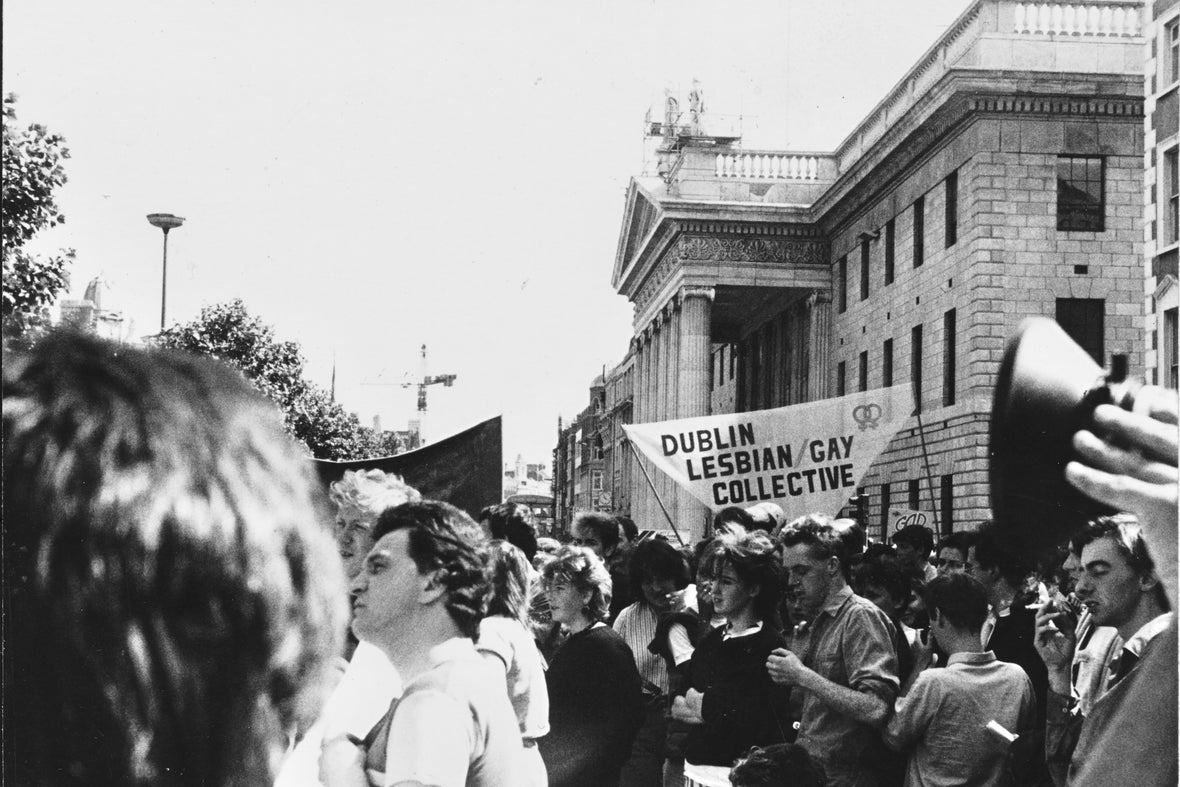 Dublin Pride Rally, 1984, Queer Archive Dublin