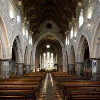 Arches inside St. Canice's Cathedral