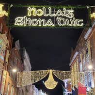 "Nollaig Shona Duit" Christmas Lights, Grafton St