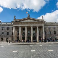 The front of the GPO in Dublin City