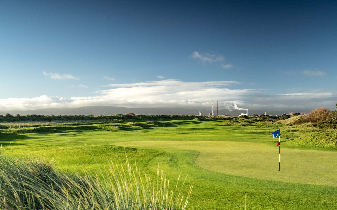 A view of the 18th hole at St Anne's Golf Club