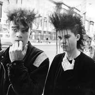 Image from A New Form of Beauty exhibition. Dave Farrell- College Green 1988.