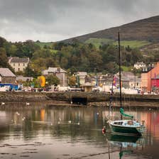 A small boat in the harbour in Bantry in County Cork