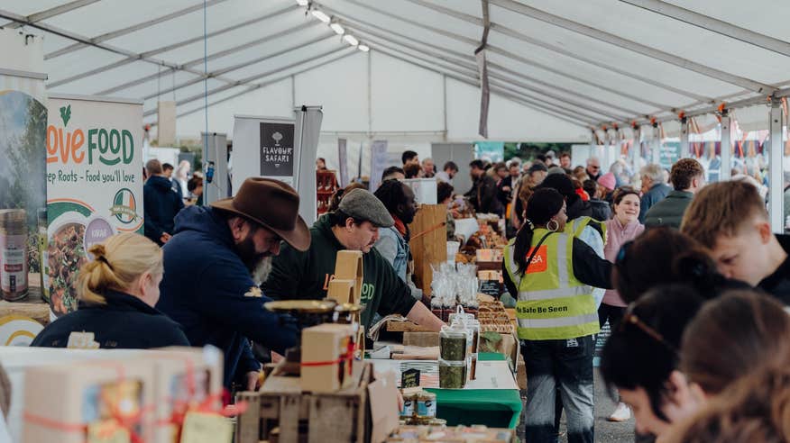 The food market at the 2025 Samhain Festival of Food and Culture in Co Meath
