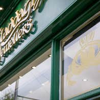 A sign on the front of a jewellery shop called Claddagh Jewellers