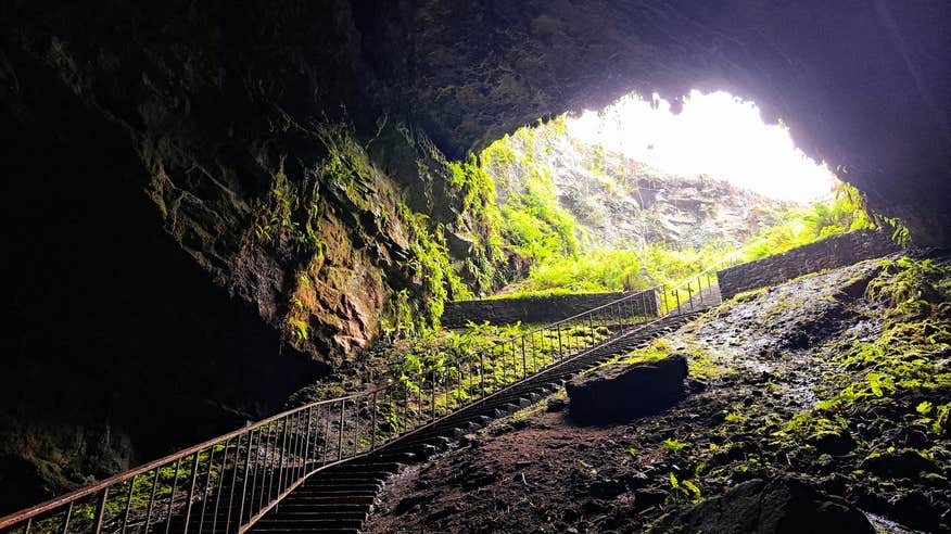 Brave the darkness in the Dunmore Caves.