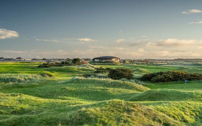 Views over St Anne's Golf Club and golf course on Bull Island