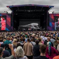 Malahide Castle Concert 2026 - looking at a large outdoor stage with large audience