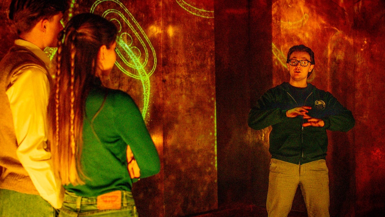 People watching a storyteller