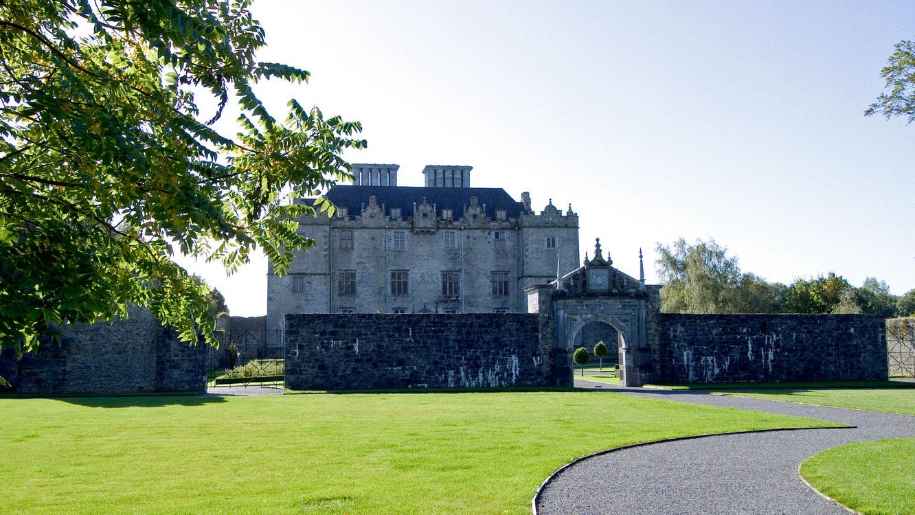 Sunny day at Portumna Castle and Gardens, Portumna, County Galway