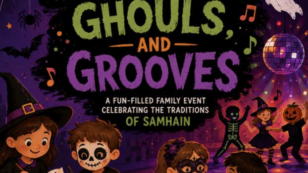 Young witches, wizards and monsters can enjoy creative workshops including mask-making, costume design, face painting and special effects makeup before dancing the evening away