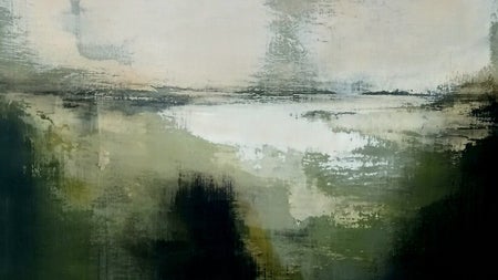 A fine art painting by Ken Browne called A Place to Rest on display at The Doorway Gallery