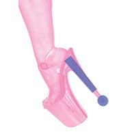 SEX! DEVIANCE! DANGER! by Arlene Caffrey, pink tinted picture of a foot in a very high heel sandal.