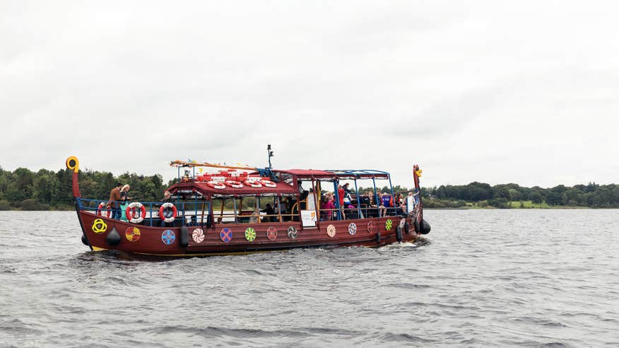 People onboard a Viking Tours boat in Athlone, County Westmeath