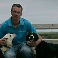 Martin and his sheepdogs at Atlantic sheepdogs