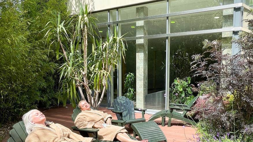 Two women relaxing at Fota Island Hotel in County Cork