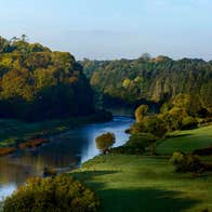 View of the River Boyne by Dunmoe Castle, County Meath