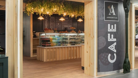 A view inside Arboretum Urban Green Café