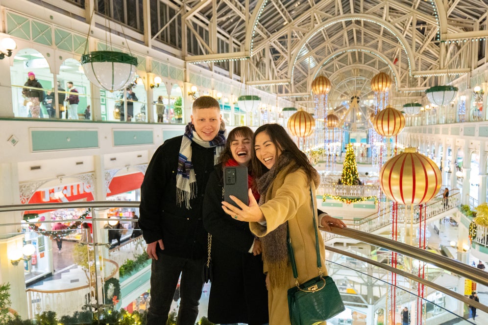 People in Stephen's Green Shopping Centre in Dublin city