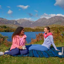 People having a picnic on the Connemara Greenway in Co Galway