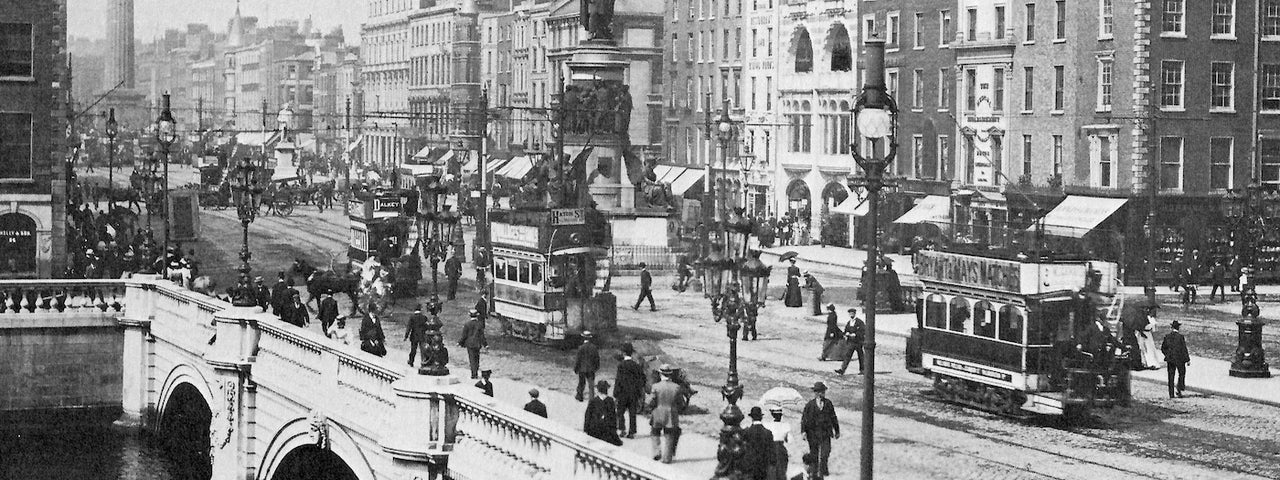 An image depicting Dublin in the time of James Joyce