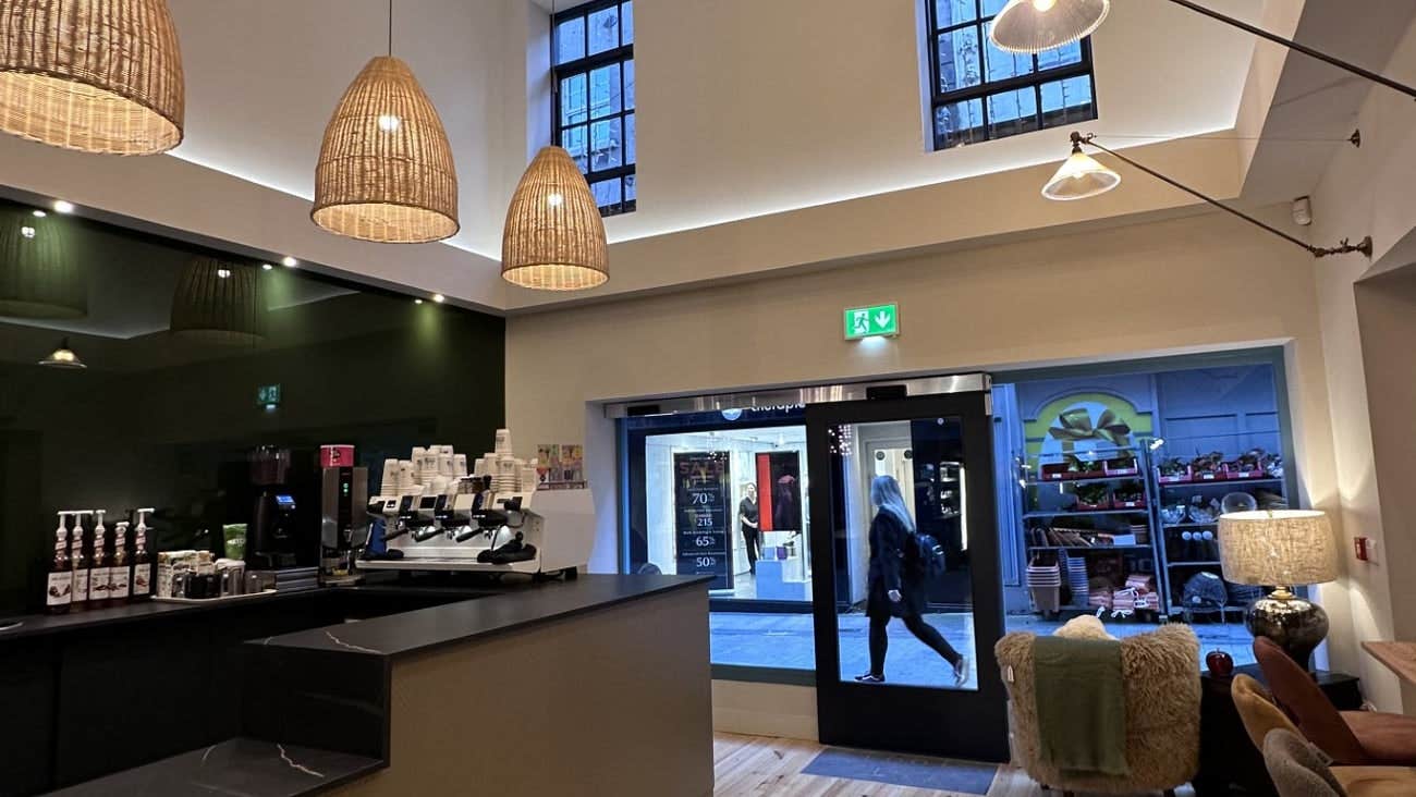 An interior view of Westgate Design restaurant and deli