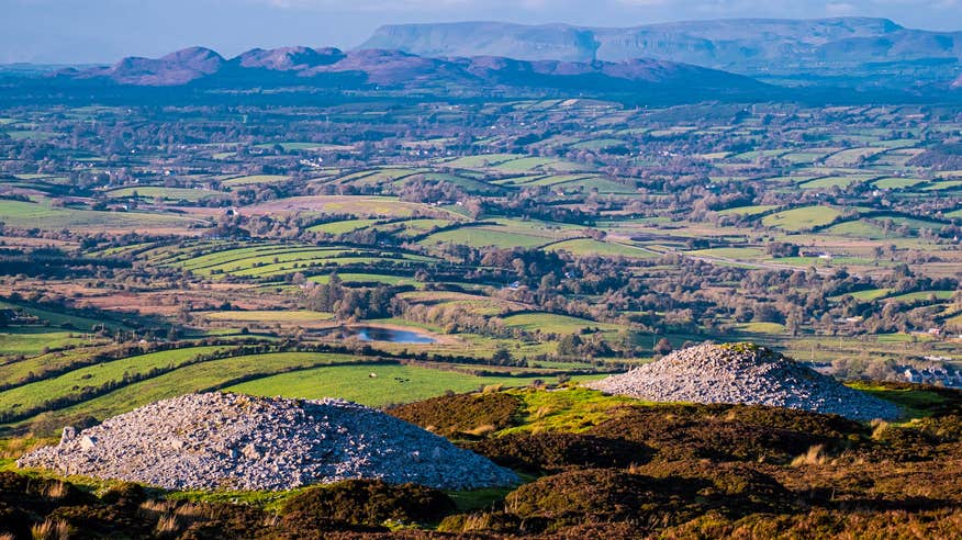 Neolithic tombs in Carrowkeel in Sligo.