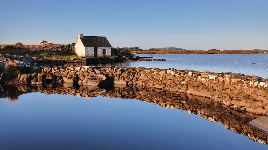 Fisherman's Hut in Screebe in Co Galway