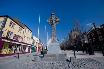 A high cross in Cashel Town in County Tipperary