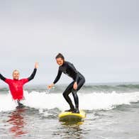 Image of a surfer in County Sligo
