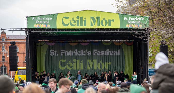 Our Céilí Mór takes place on the afternoon of 17th March is an interactive, participative event led by Dearbhla Lennon, former Riverdancer.