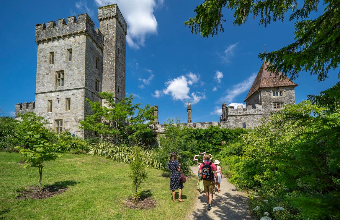 A family visiting Lismore Castle Gardens in Co Waterford