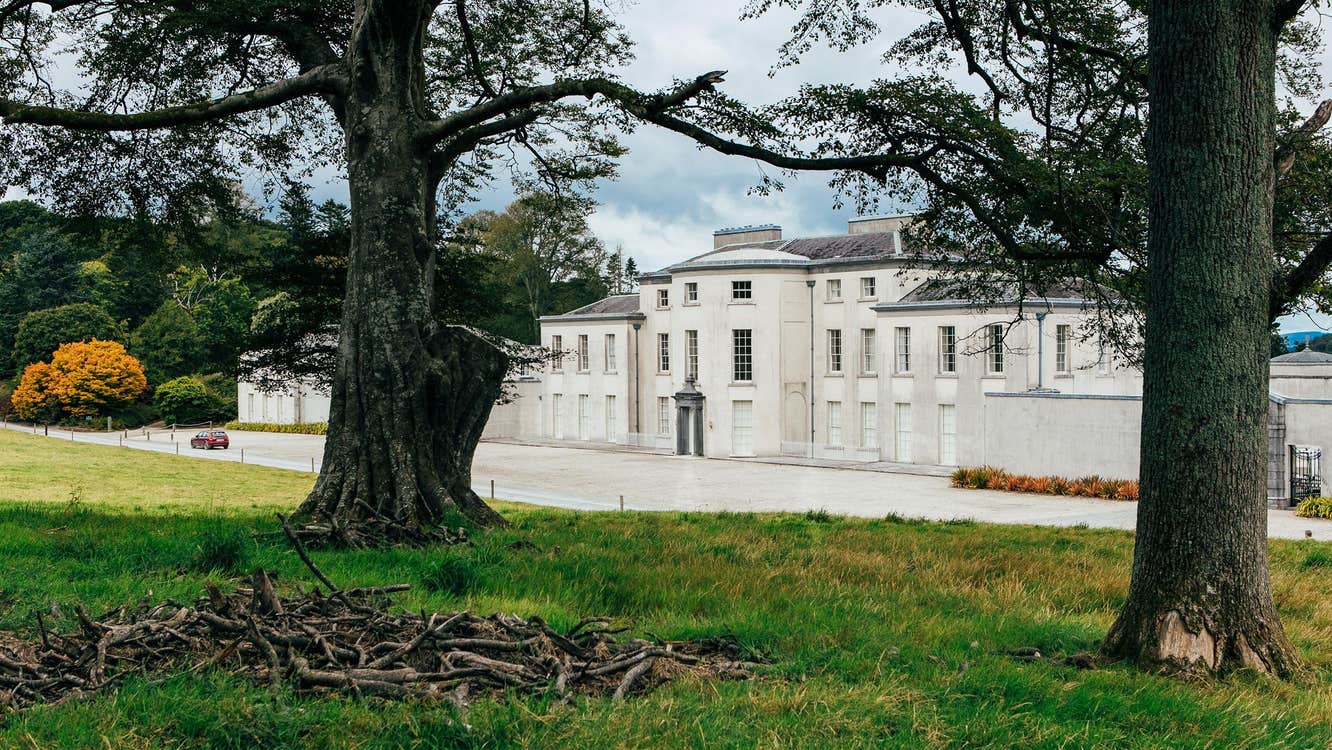 Majestic trees and shrubs outside magnificent Mount Congreve Estate, Waterford