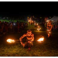 Halloween fire show at Uisneach