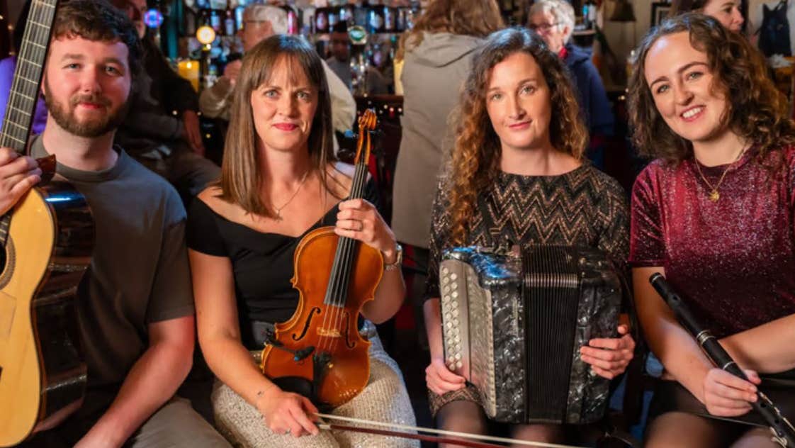 Invigorating polkas and slides, original compositions, and traditional West Kerry songs come alive in the hands of four of Ireland’s most exciting musicians.